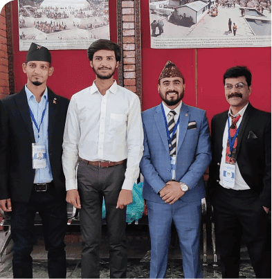 nigam mishra getting award in nepal